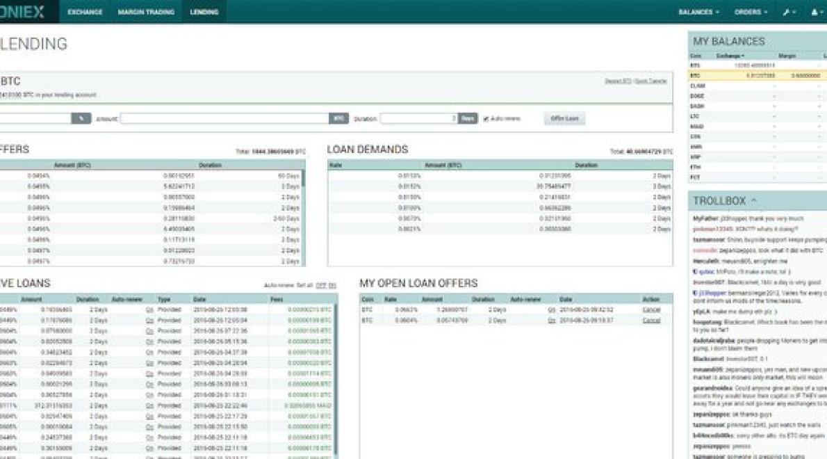 Online Crypto Portfolio That Allow Loans Poloniex